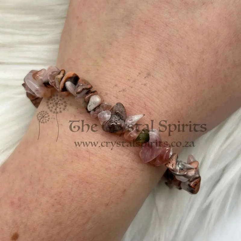 Pink Amethyst Chip Bracelet