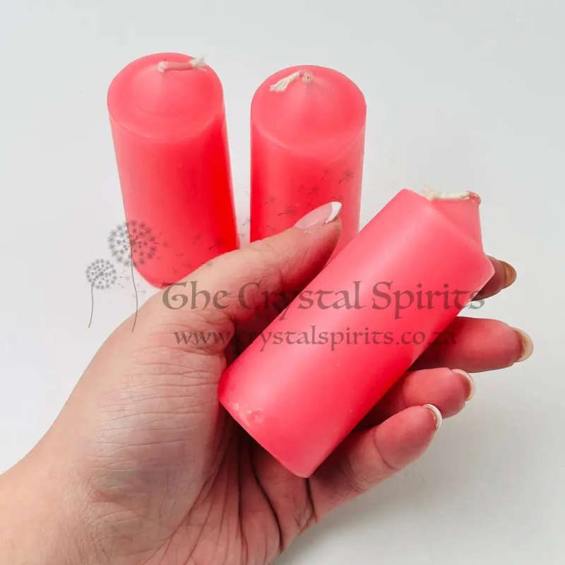 Pink Baby Altar Solid Colour Candles