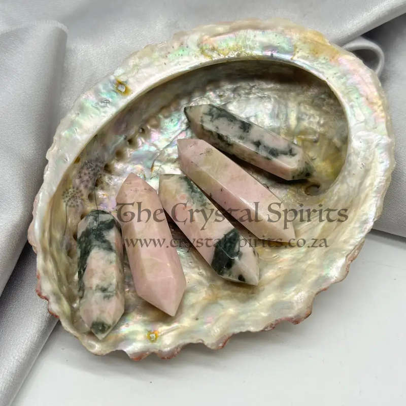 Pink Flake Double Terminated Moonstone
