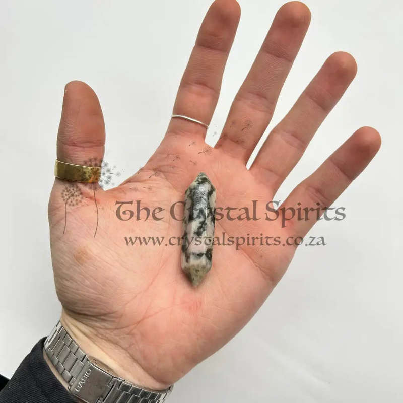 Pink Flake Double Terminated Moonstone