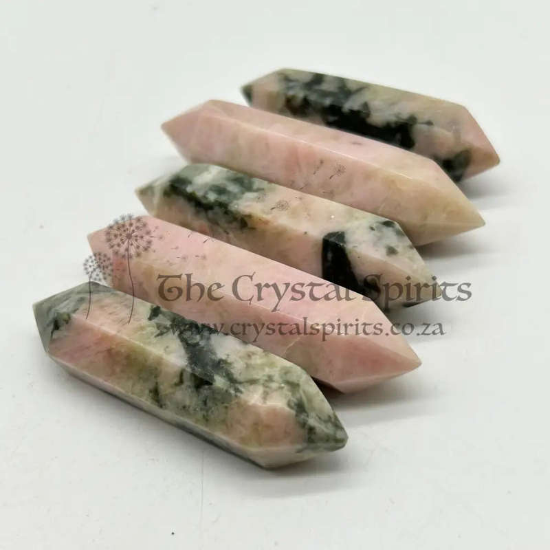 Pink Flake Double Terminated Moonstone