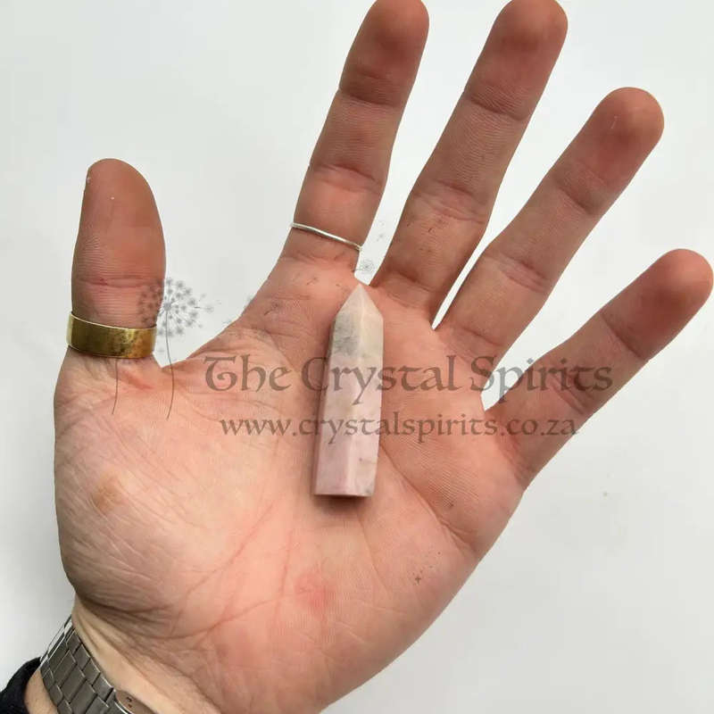 Pink Flake Moonstone Terminated Crystal Generators