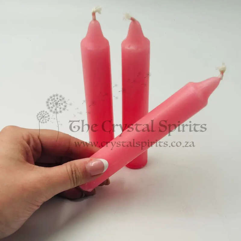 Pink Solid Coloured Ritual Candles