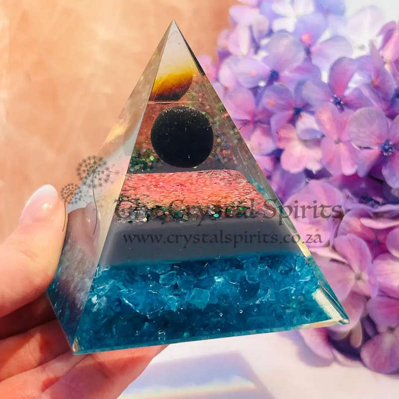 Plutos Shadow Orgonite Pyramid