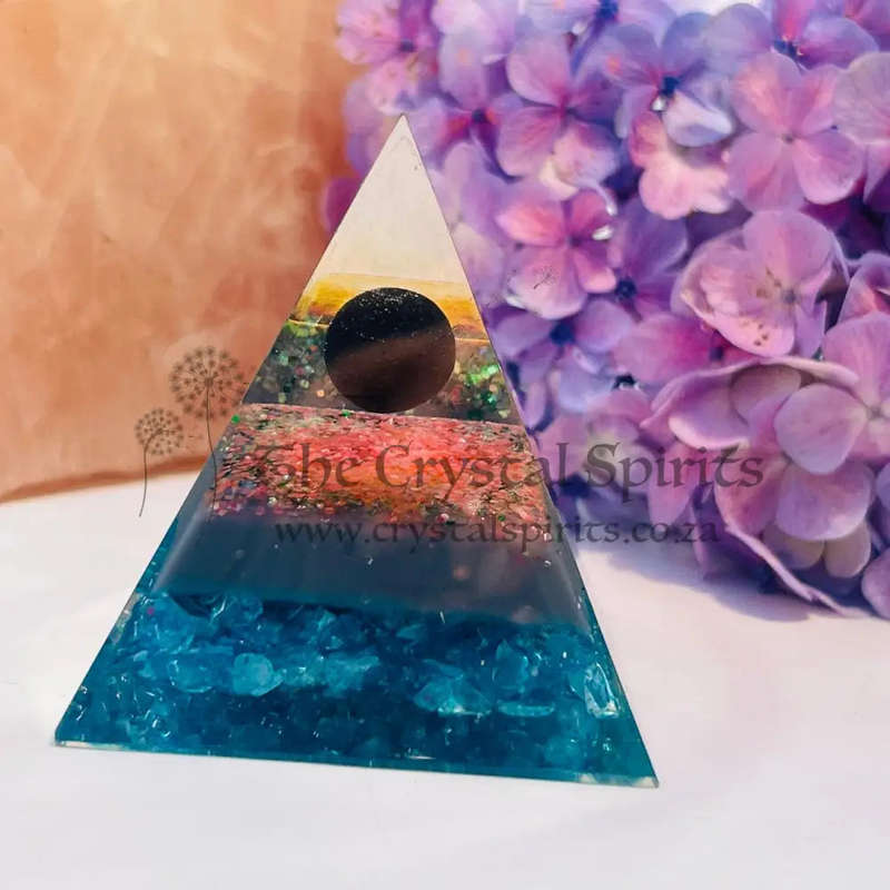 Plutos Shadow Orgonite Pyramid