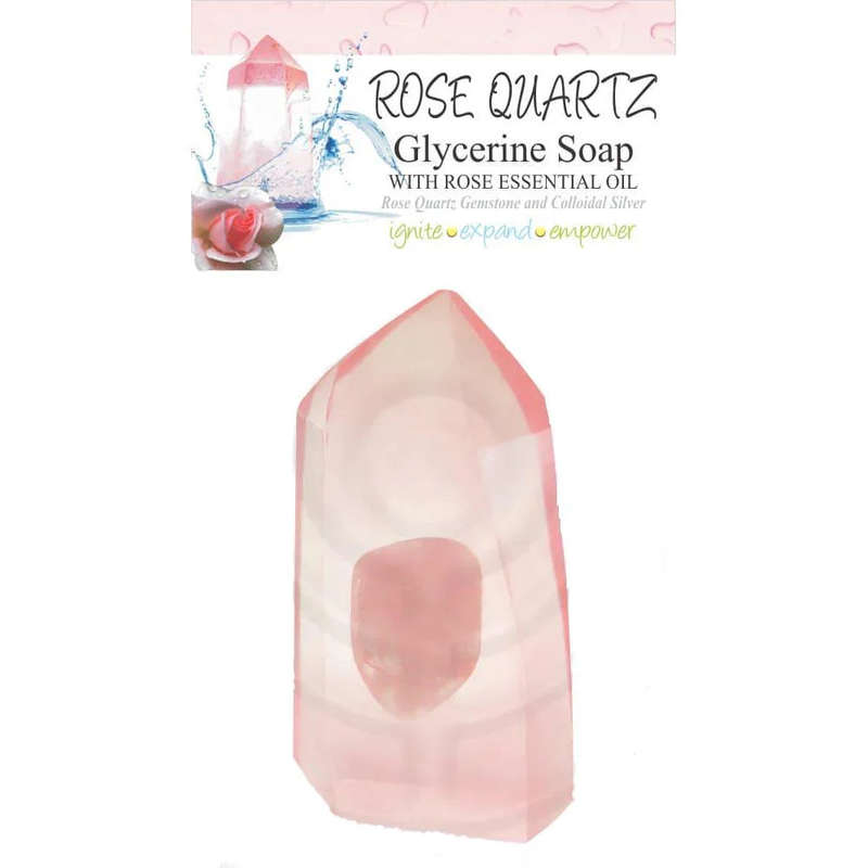 Rose Quartz Glycerine Crystal Soap