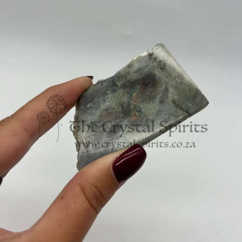 Polished Purple Labradorite Slab from Madagascar