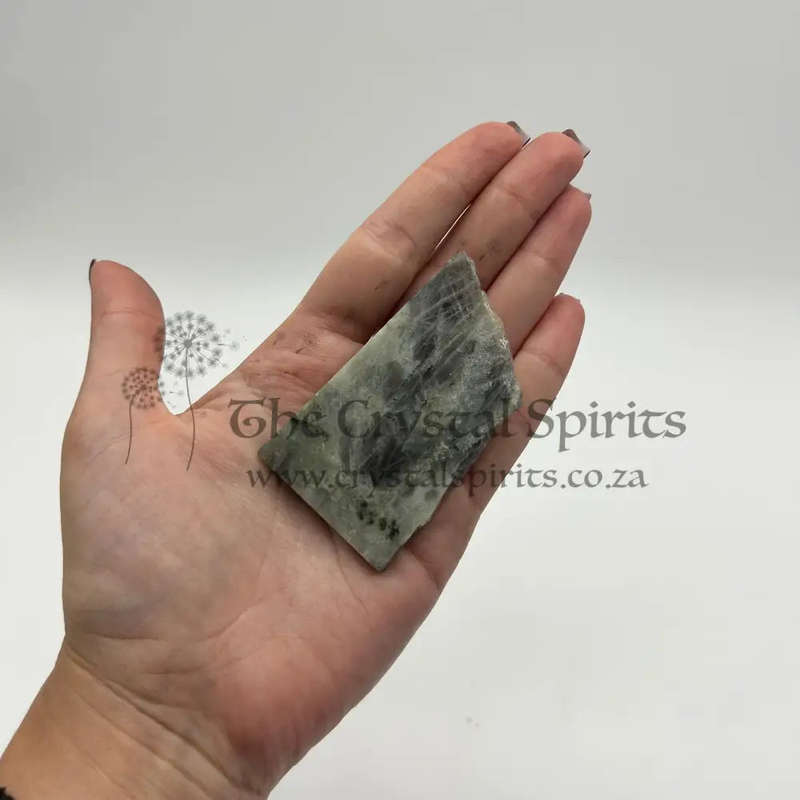 Polished Purple Labradorite Slab from Madagascar
