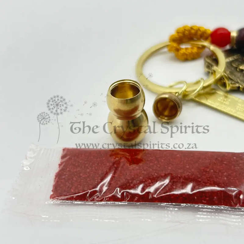 Protection Kuan Kung 5 Coins Keyring - Pig