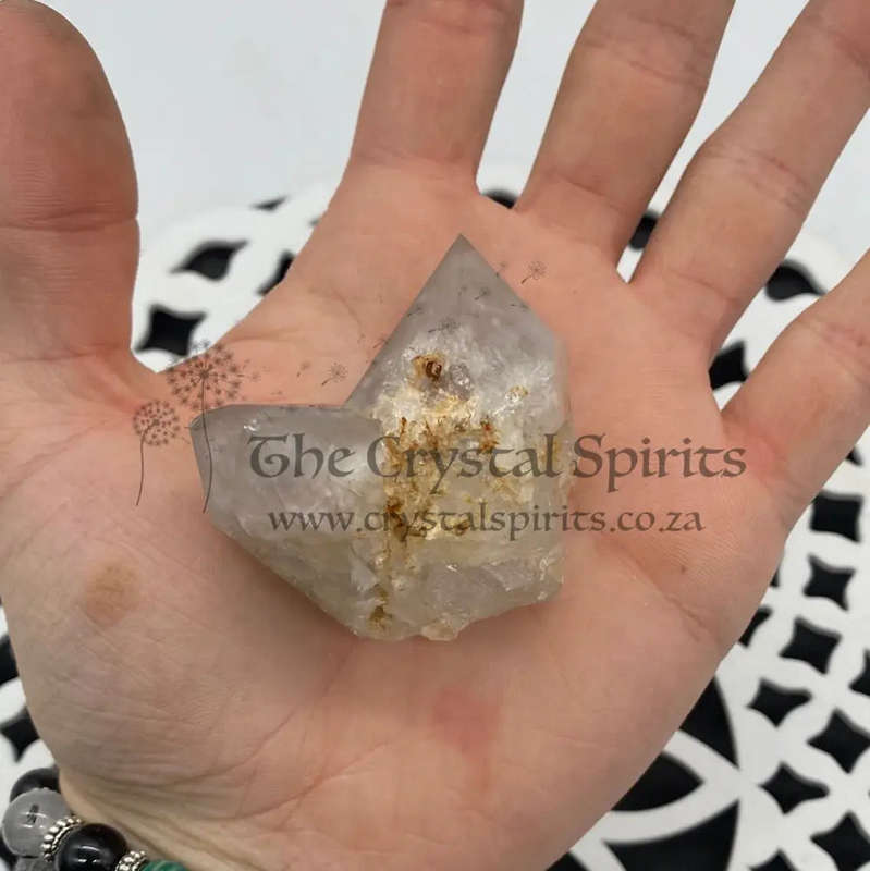 Quartz with Red Hematite Inclusion