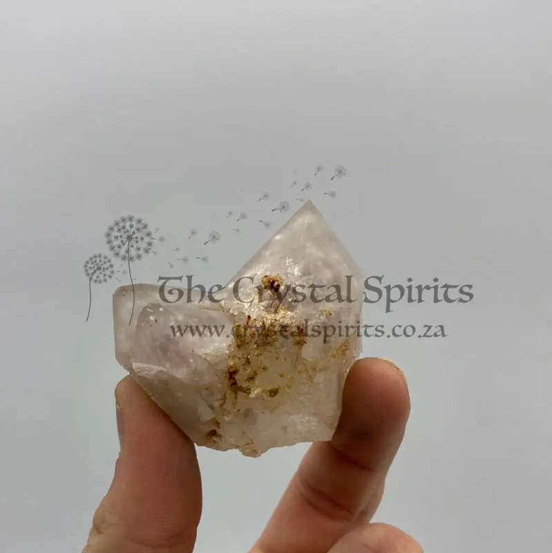 Quartz with Red Hematite Inclusion