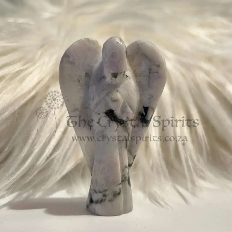 Rainbow Moonstone Crystal Carved Angel Of New Beginnings