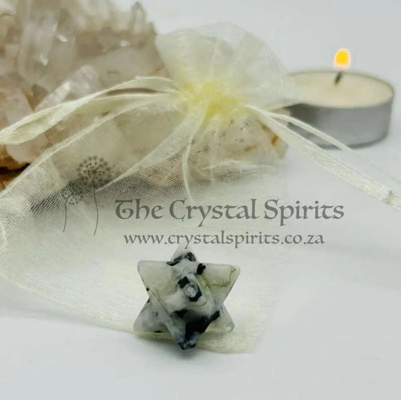 Rainbow Moonstone Merkaba of Mystery