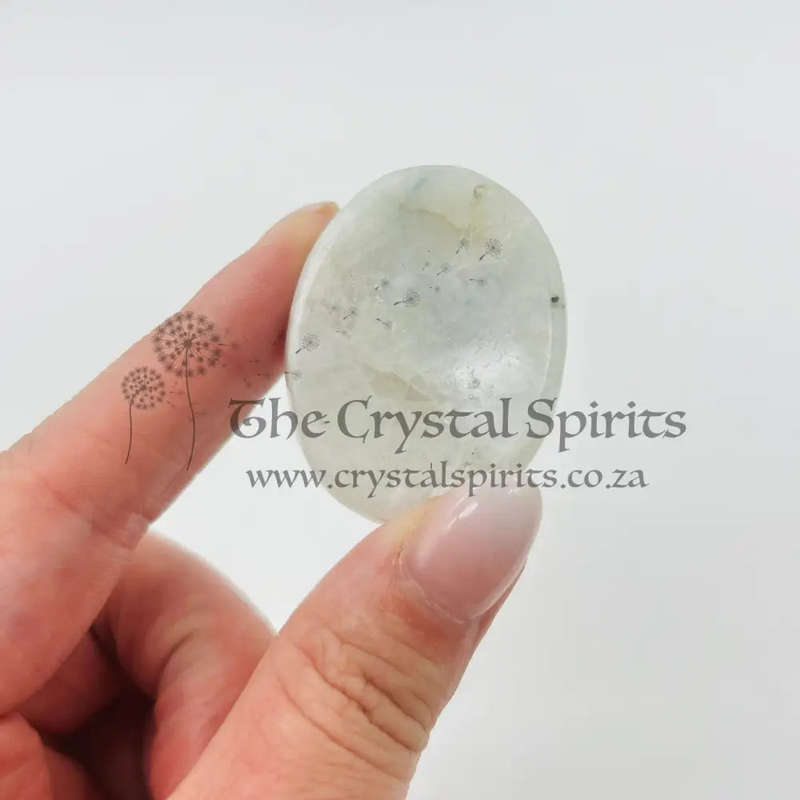 Rainbow Moonstone Worry Stone