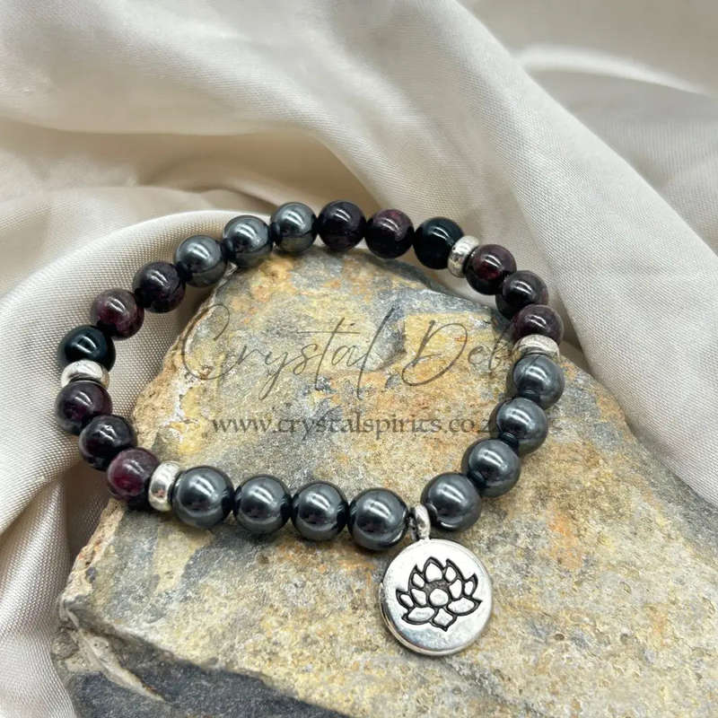 Rat Zodiac- Block Betrayal And Anchor Success Gemstone Bracelet
