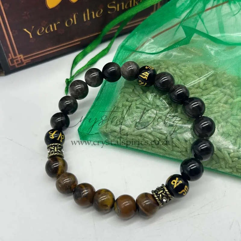 Rat Zodiac- Protect And Power Gemstone Bracelet (Men)