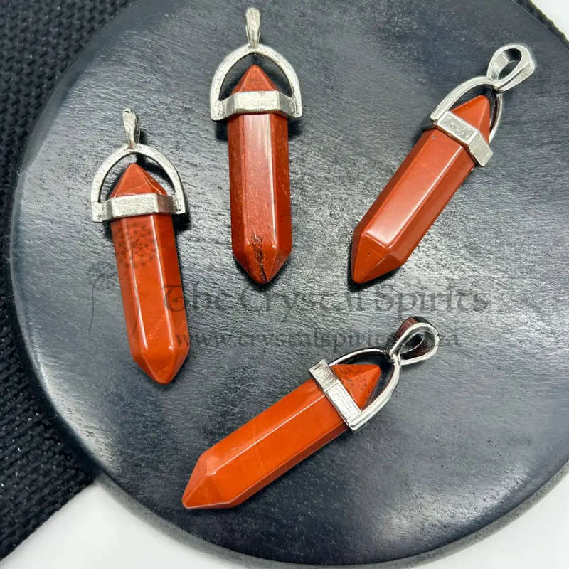 Red Jasper Double Terminated Pendant