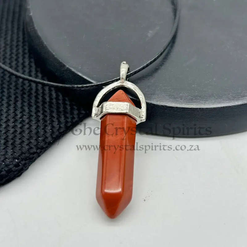 Red Jasper Double Terminated Pendant
