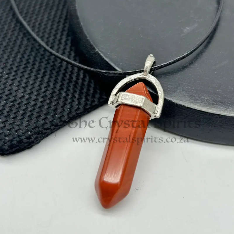 Red Jasper Double Terminated Pendant
