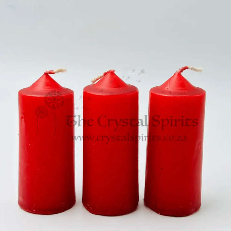 Red Small Altar Solid Colour Candles