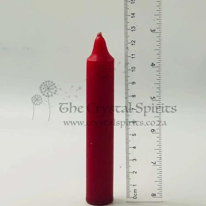 Red Solid Coloured Ritual Candles