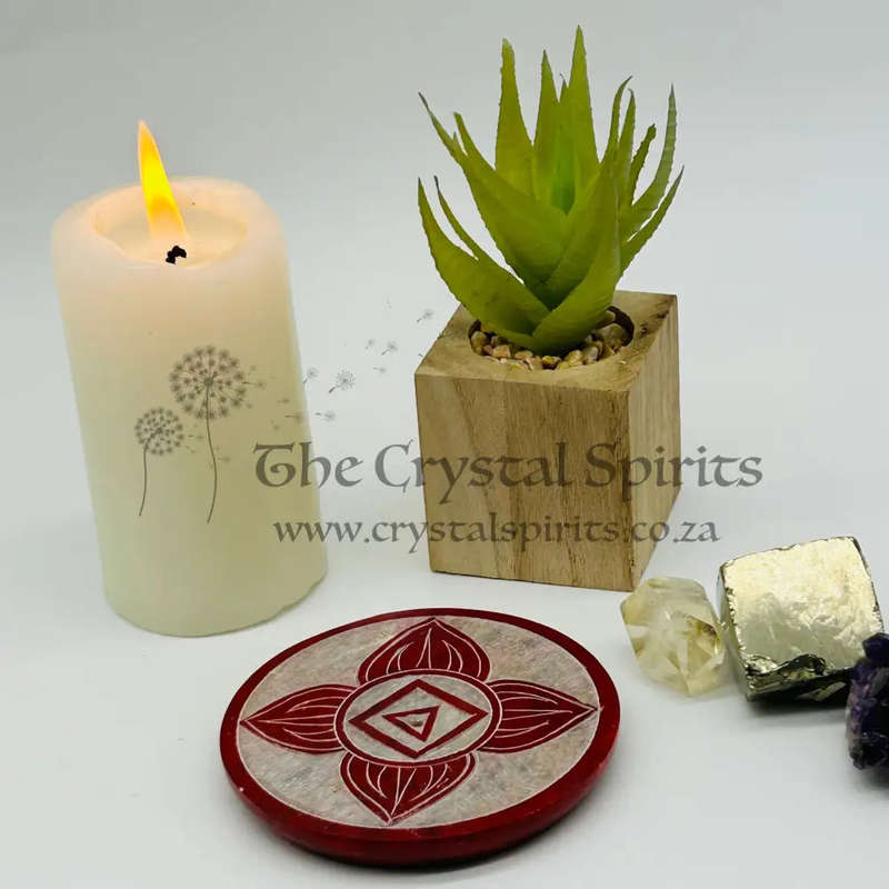 Root Chakra Soapstone Incense Holder