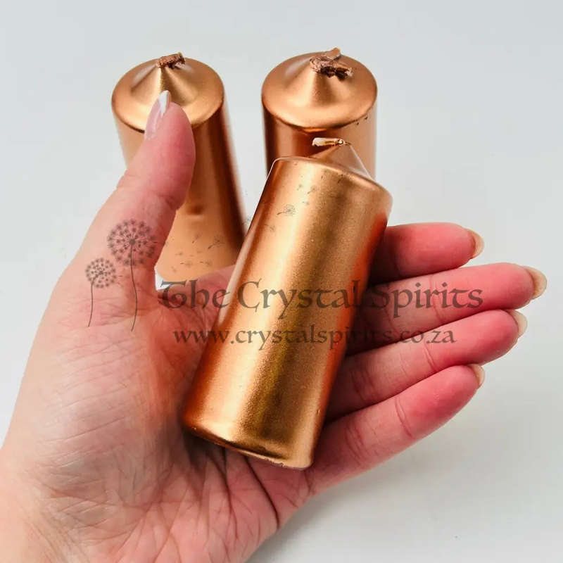 Rose Gold Small Altar Candles