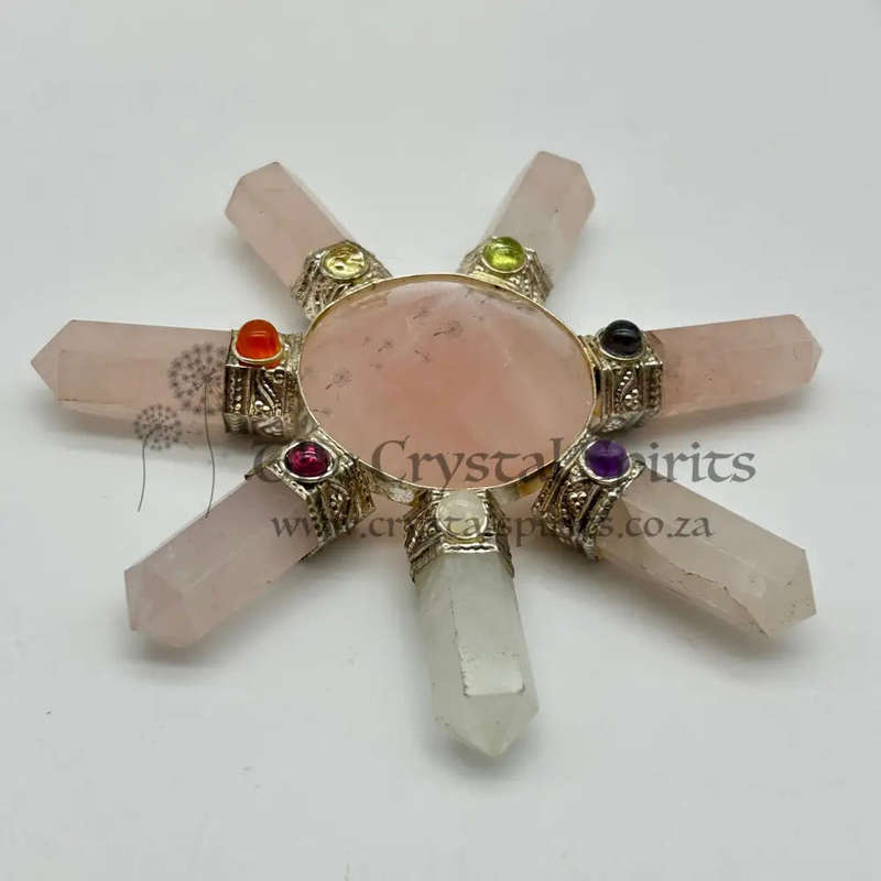 Rose Quartz Cone 7 Chakra Generator
