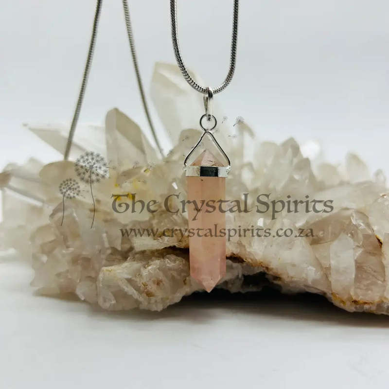 Rose Quartz Crystal Pendant