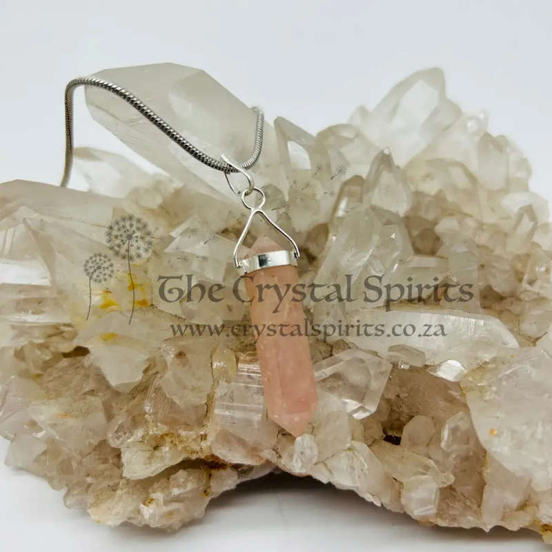 Rose Quartz Crystal Pendant