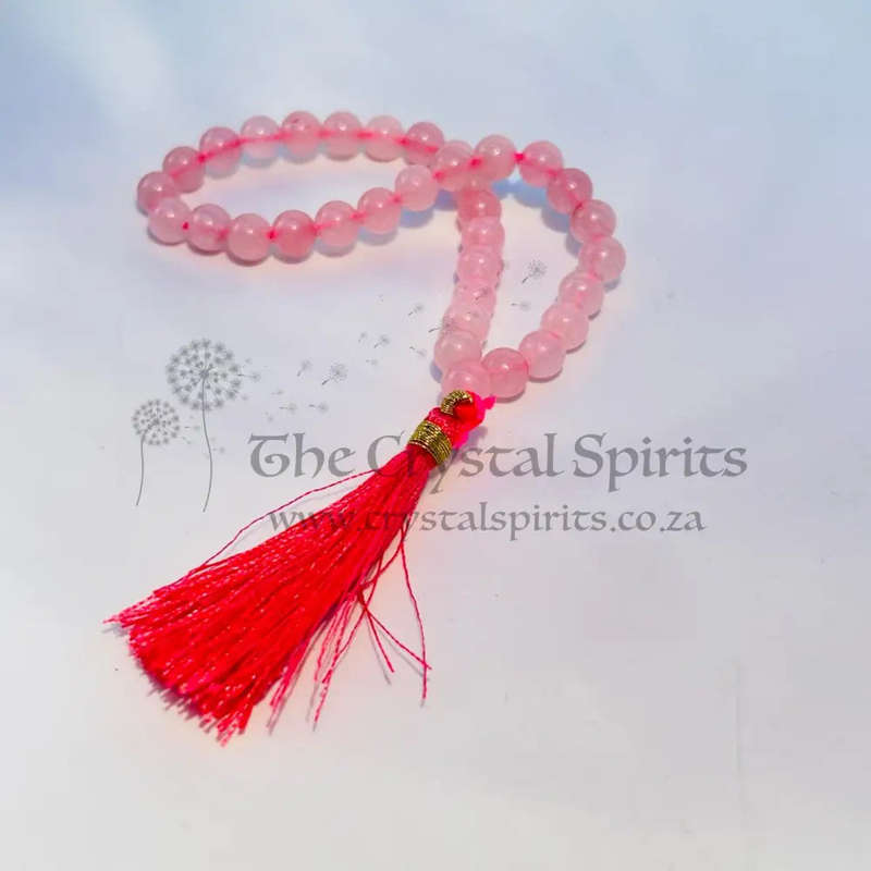 Rose Quartz Crystal Prayer Beads