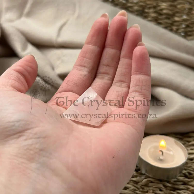 Rose Quartz Crystal Pyramid