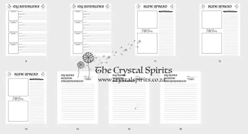 Rose Quartz Rune Divination Kit
