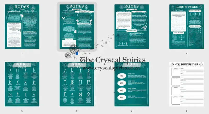 Rose Quartz Rune Divination Kit