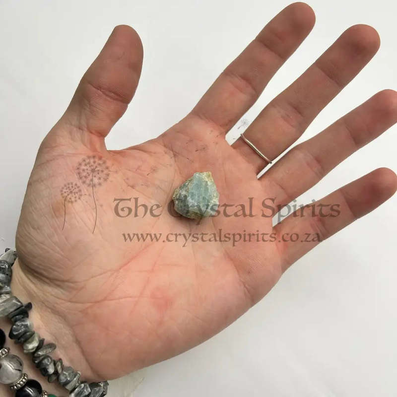 Rough Aquamarine Crystals for Courage