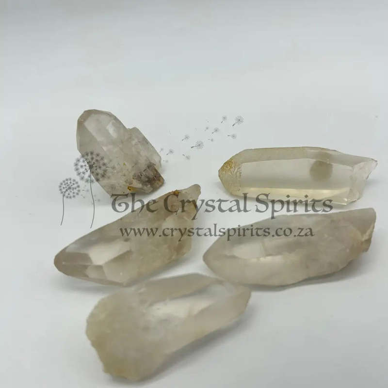 Rough Clear Quartz Tabby Crystals