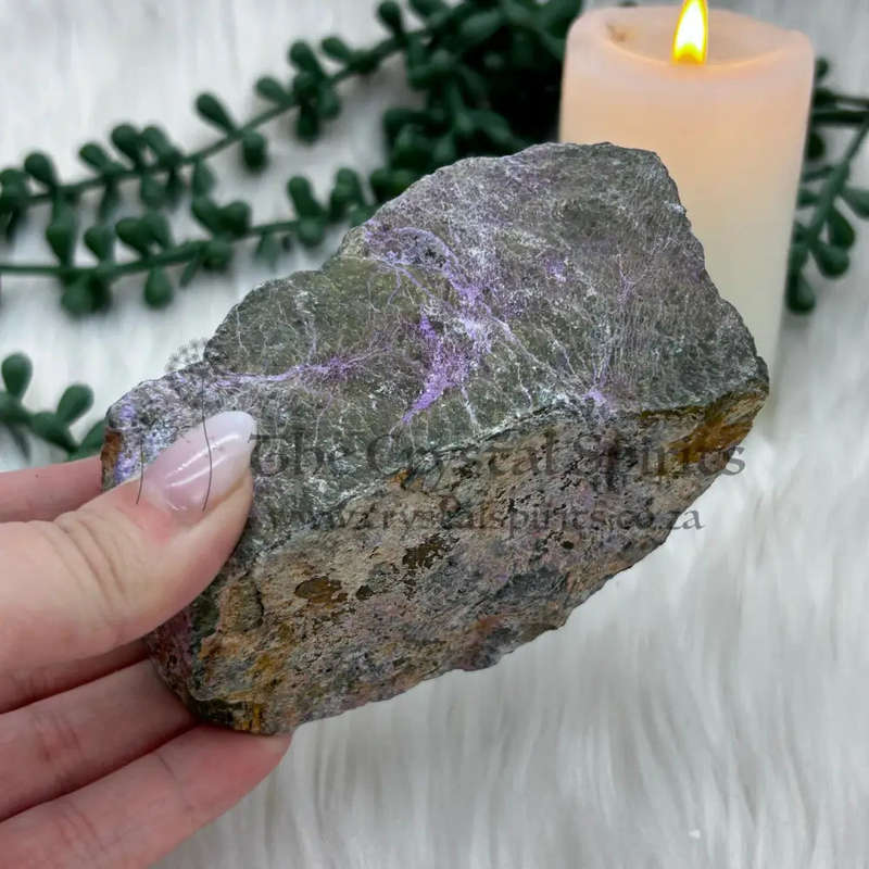 Rough Stichtite with Green Serpentine