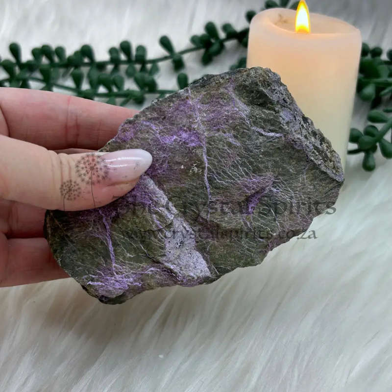Rough Stichtite with Green Serpentine