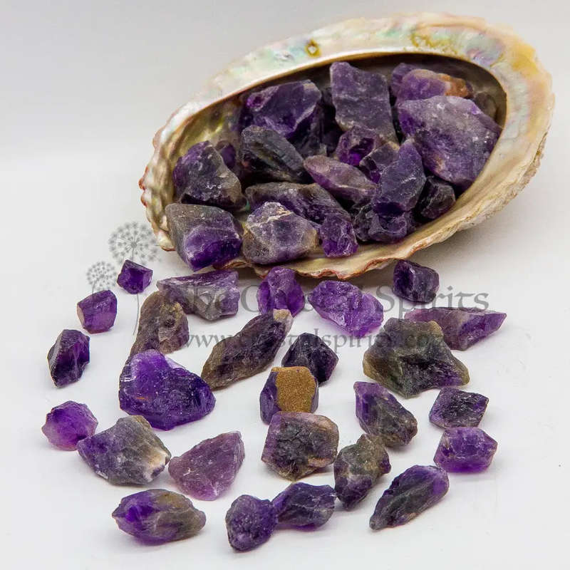 Rough Violet Flame Amethyst Pieces