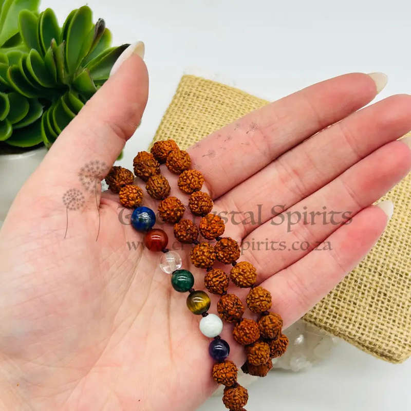 Rudraksha Chakra Bead Mala (8mm)