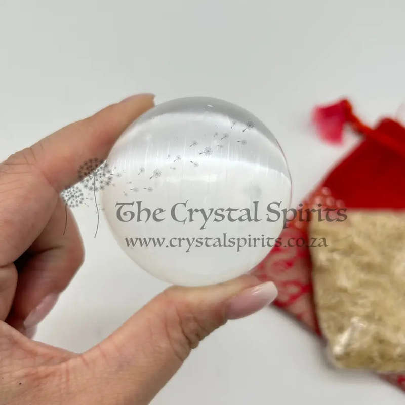 Selenite Crystal Sphere Of Peace