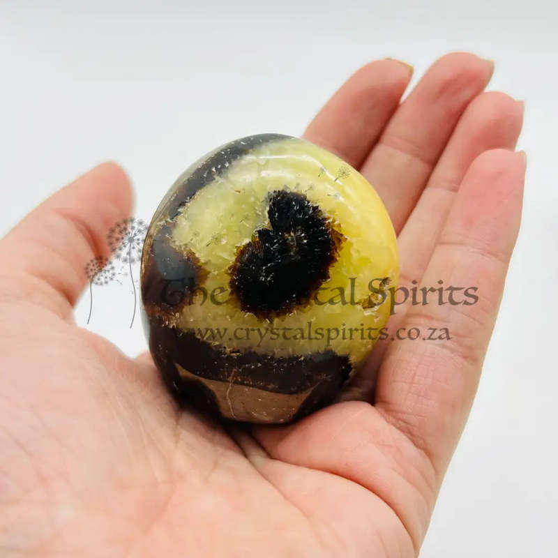Septarian Crystal Palm Piece
