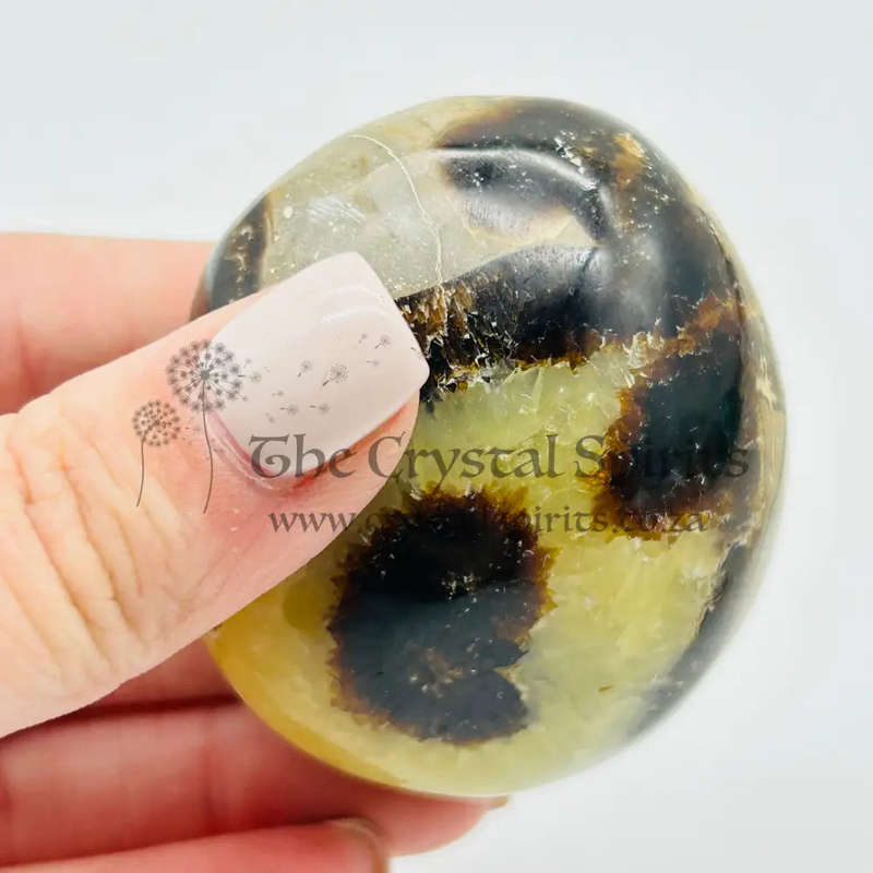 Septarian Crystal Palm Piece