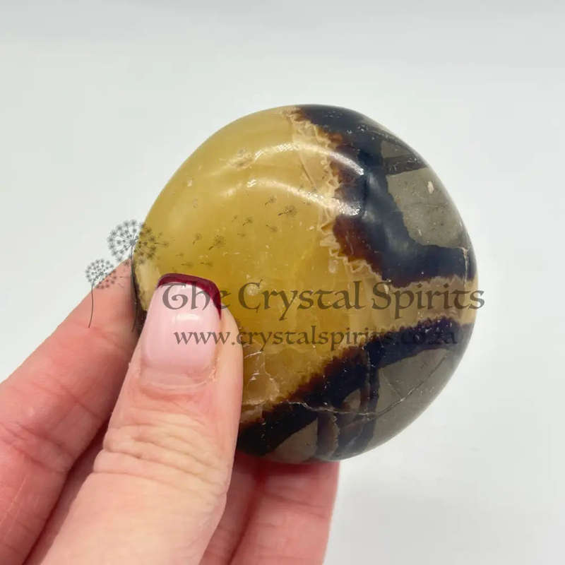 Septarian Dragon Stone Crystal Palm Piece