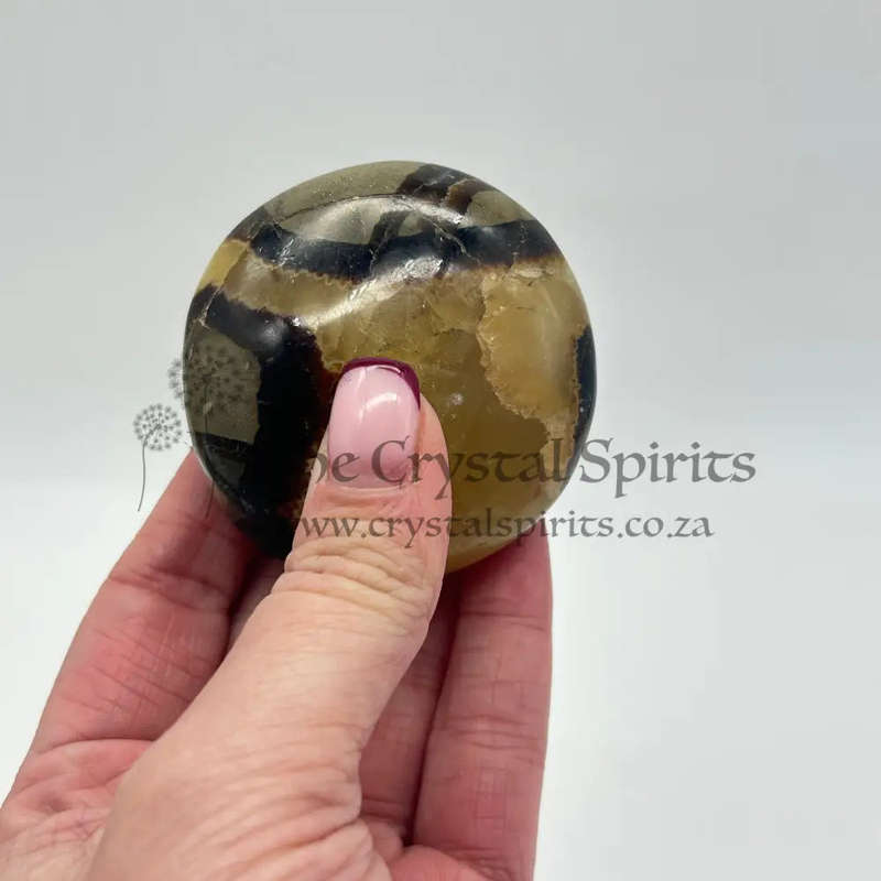 Septarian Dragon Stone Crystal Palm Piece