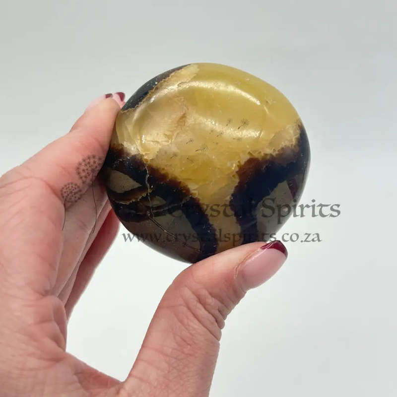 Septarian Dragon Stone Crystal Palm Piece