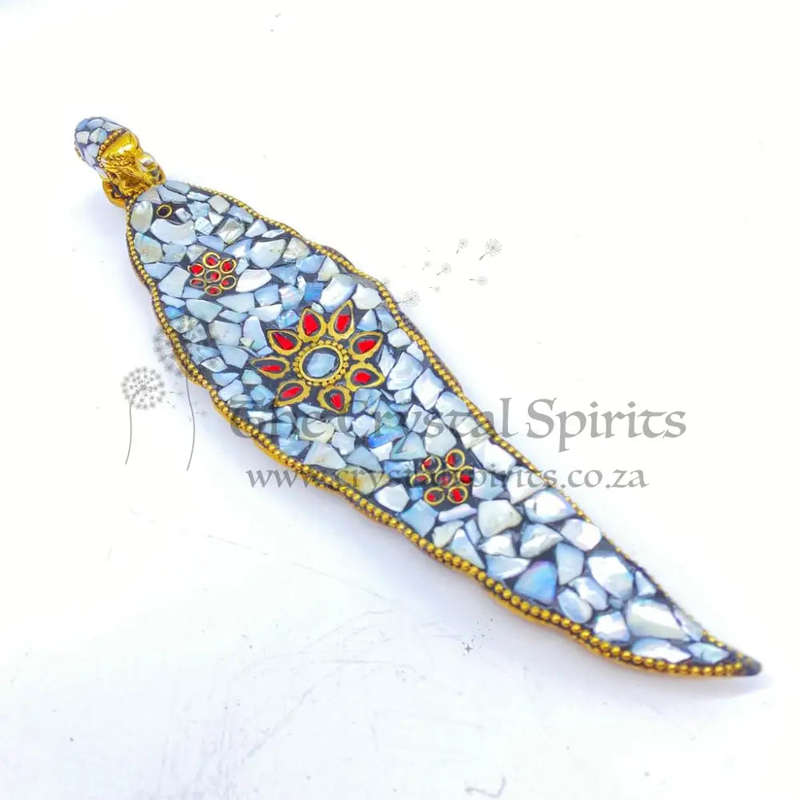 Shell Mosaic Elephant Incense Holder