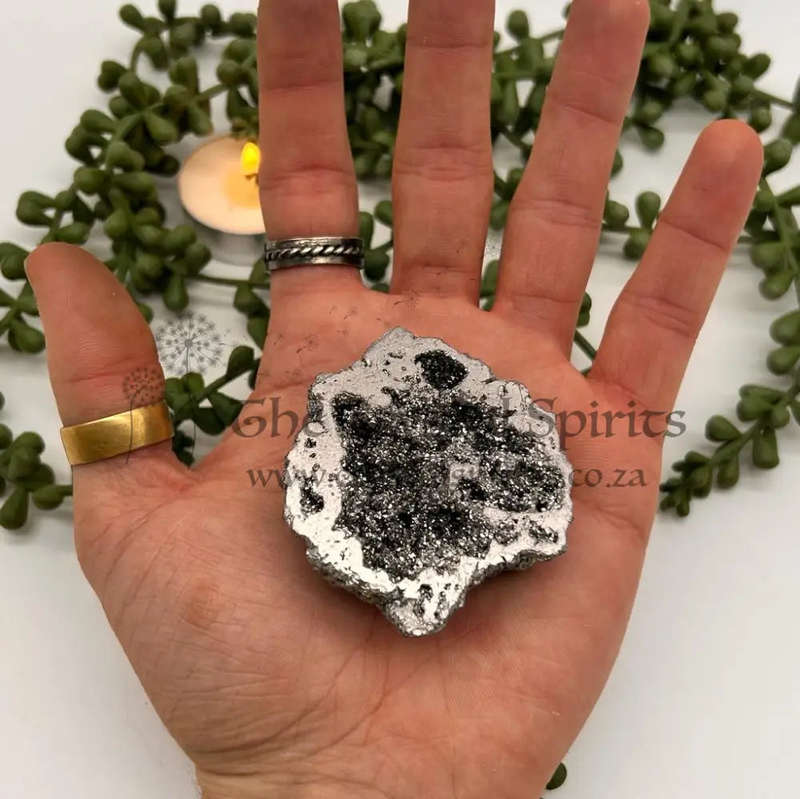 Silver Agate Geode