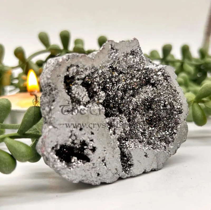 Silver Agate Geode