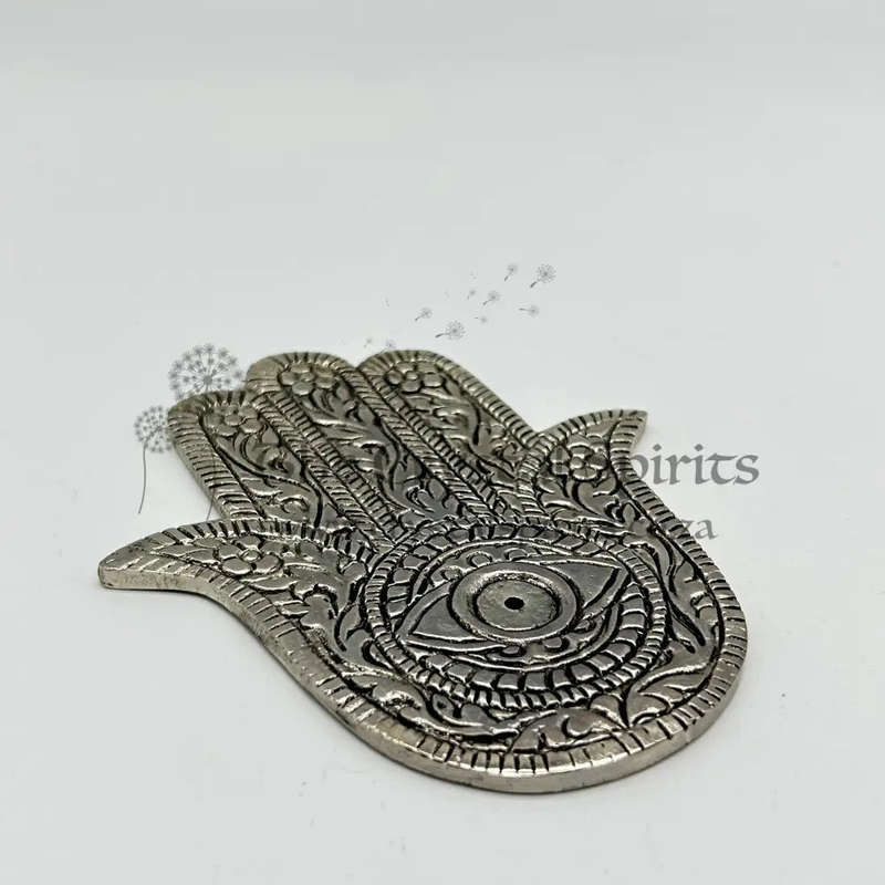 Silver Hand Of Hamsa Incense Holder